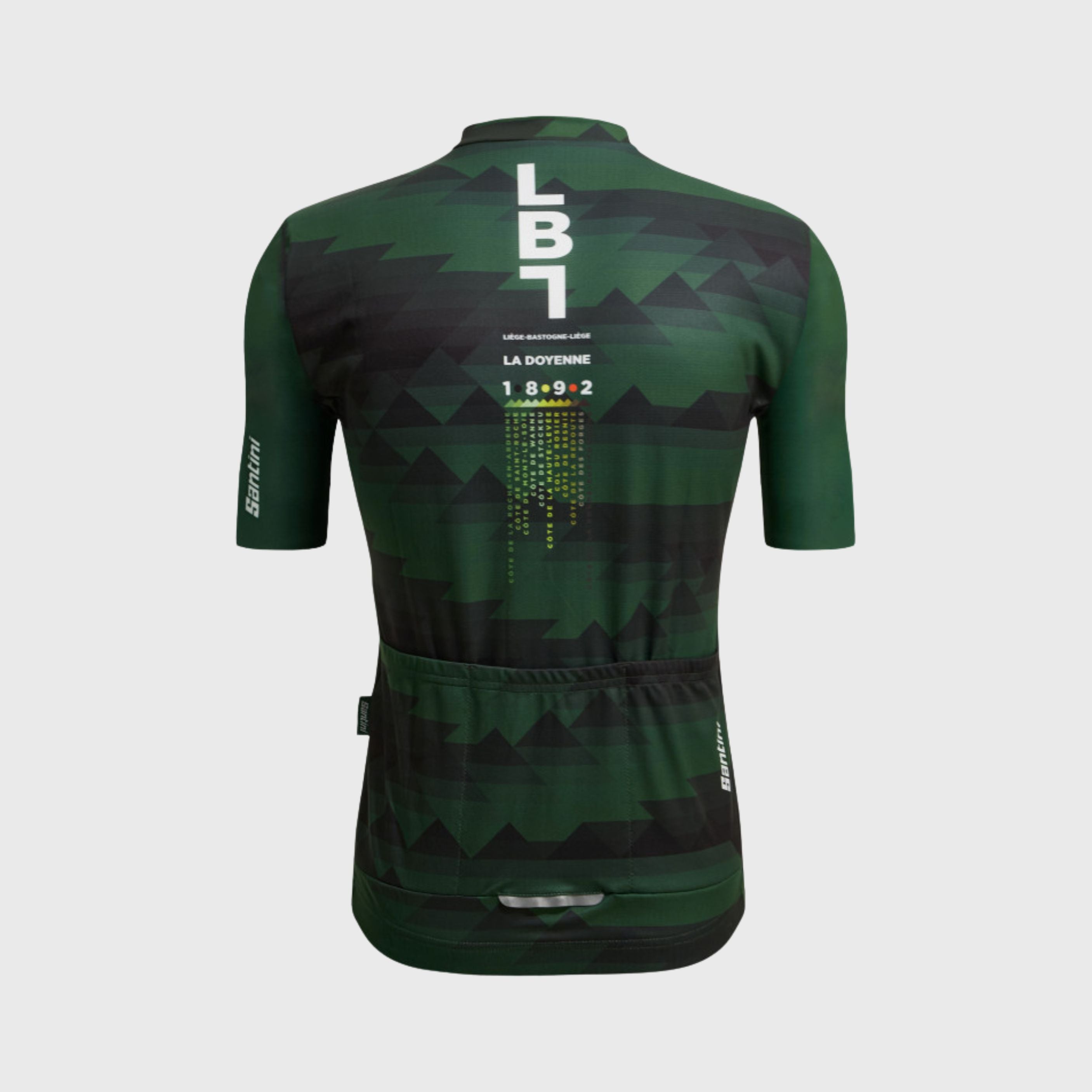 Maillot Cyclisme Santini Liège Bastogne Liège 1892 Homme Vert