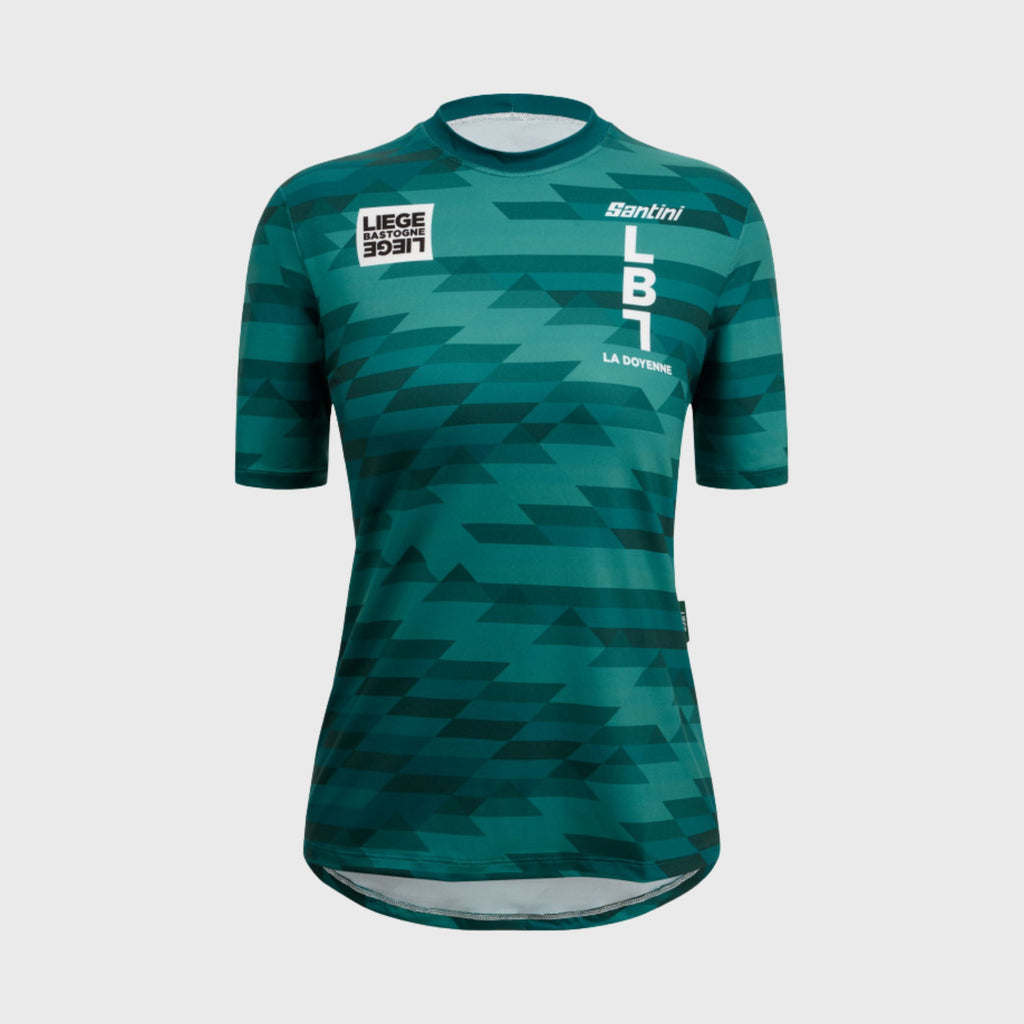 T-shirt technique de Cyclisme Santini Liège Bastogne Liège 1892 Femme Vert