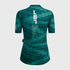 T-shirt technique de Cyclisme Santini Liège Bastogne Liège 1892 Femme Vert