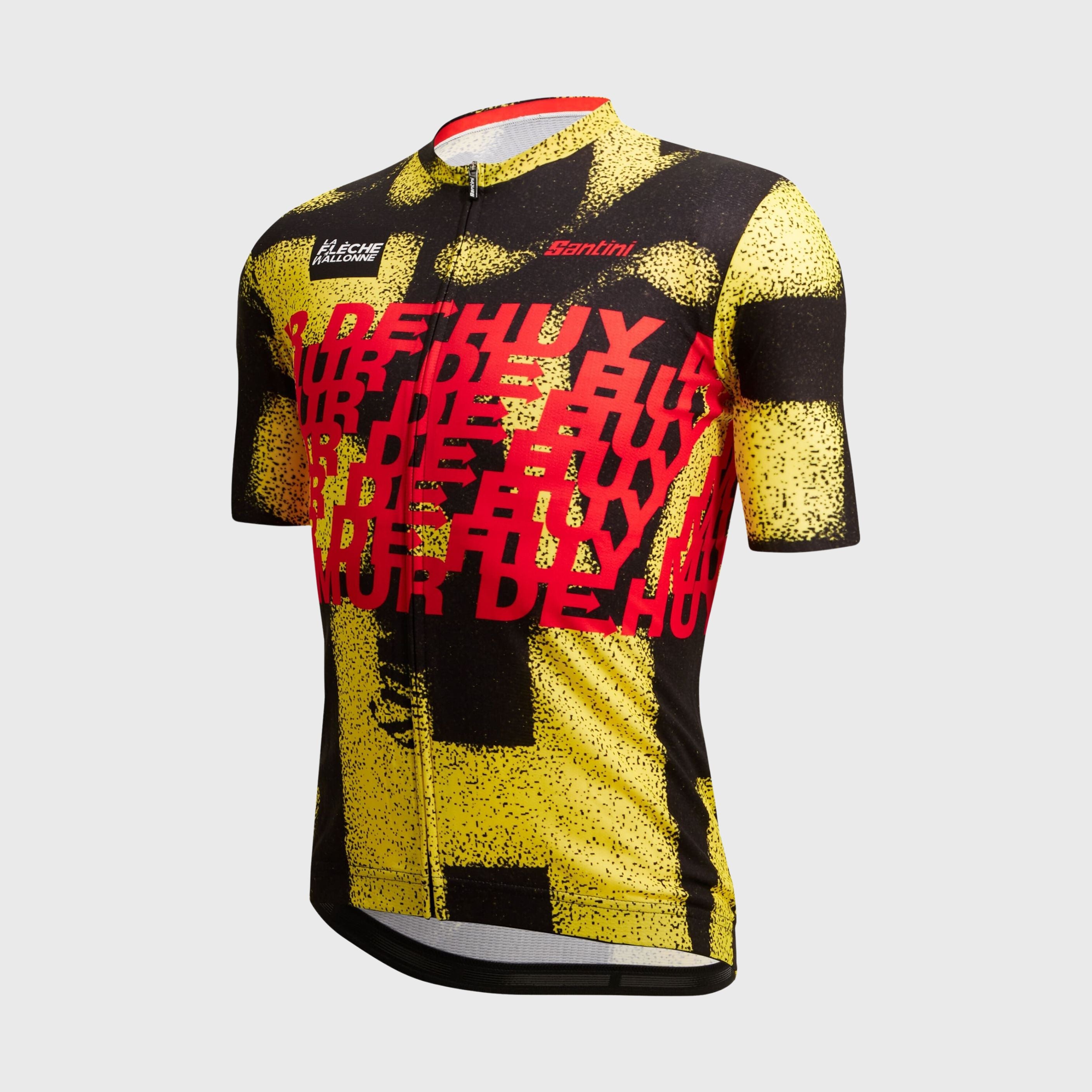 Maillot Cyclisme Santini Mur de Huy La Flèche Wallone Homme Jaune