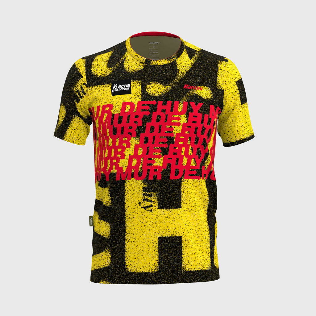 T-Shirt technique La Flèche Wallone Mur de Huy Homme Jaune