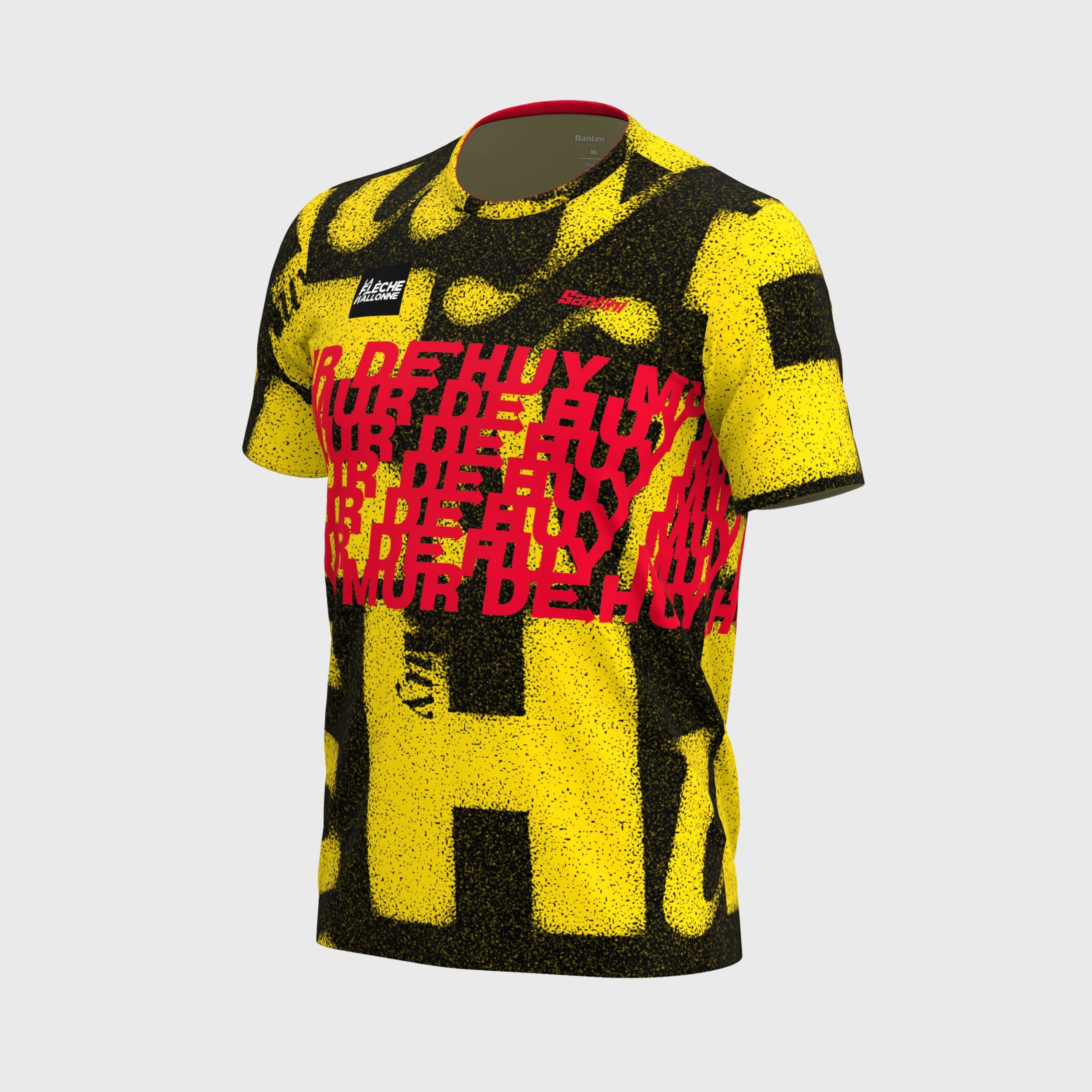 T-Shirt technique La Flèche Wallone Mur de Huy Homme Jaune