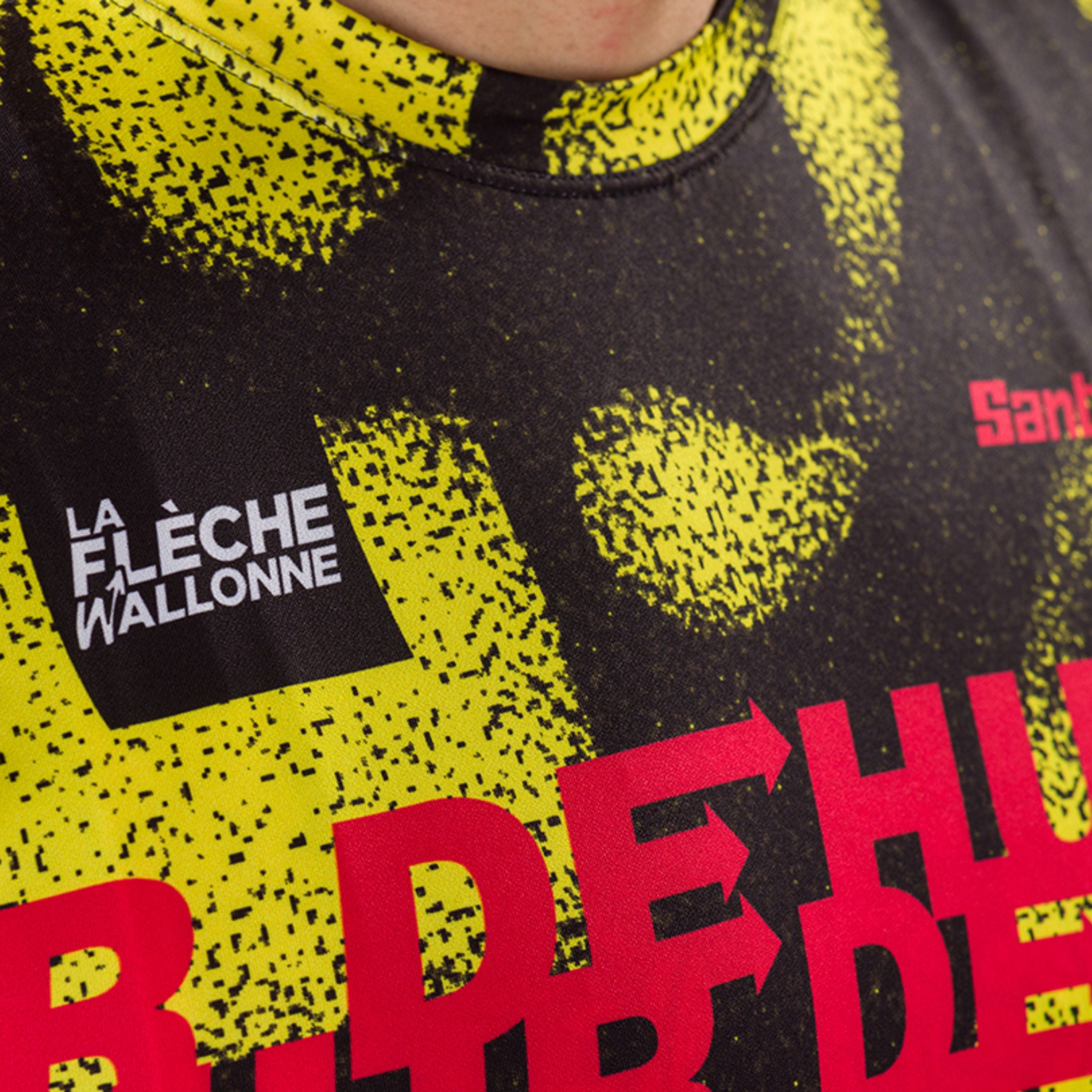 T-Shirt technique La Flèche Wallone Mur de Huy Homme Jaune