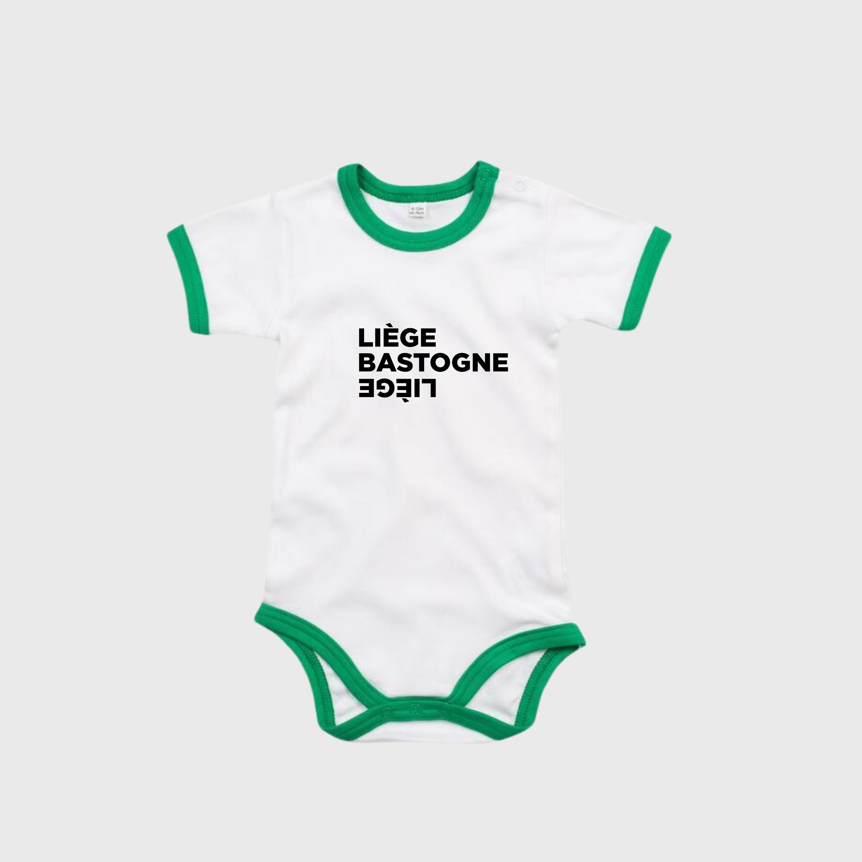 Baby Bodysuit Liège Bastogne Liège White Green