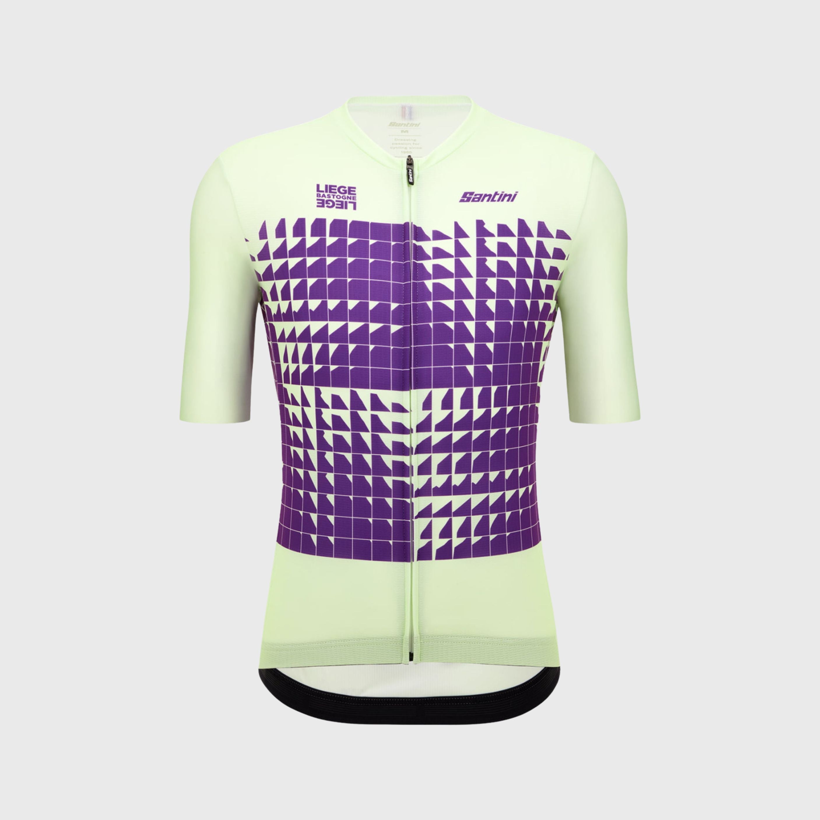 Santini Liège Bastogne Liège Men's Cycling Jersey Green Purple