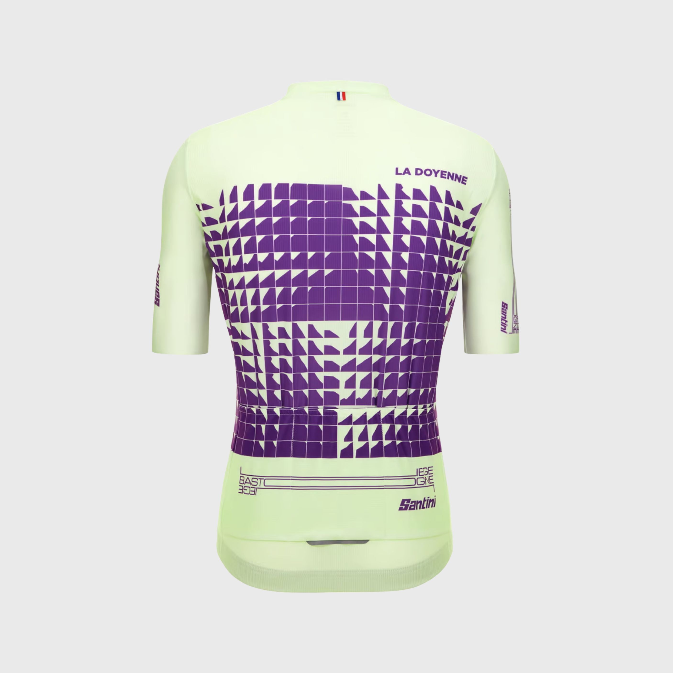 Santini Liège Bastogne Liège Men's Cycling Jersey Green Purple