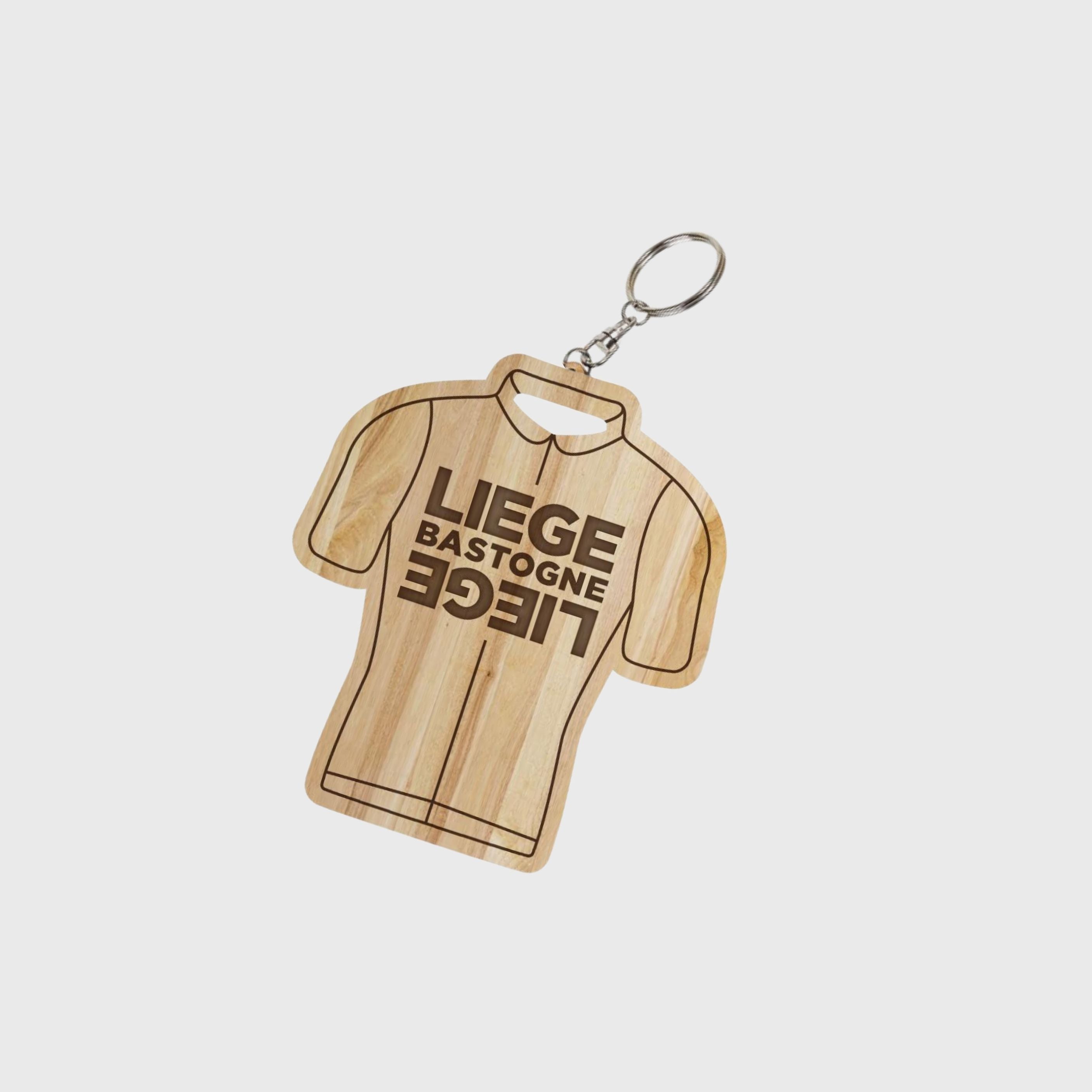 Cork Bastogne Bastogne Wooden Jersey Keychain