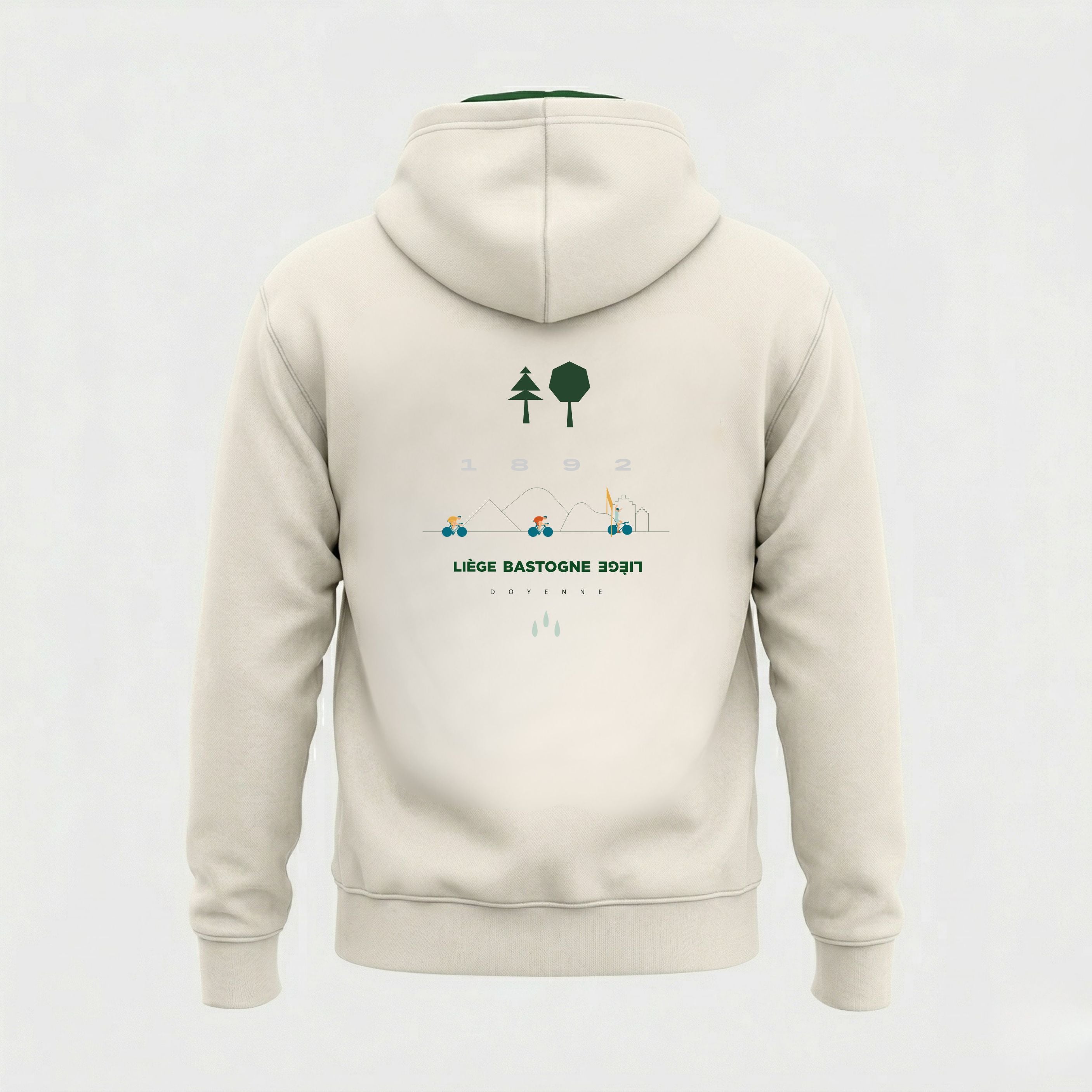 Sweatshirt Liège Bastogne Liège 1892 Beige Unisex